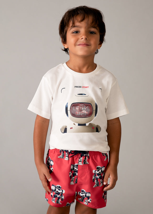 MAYORAL BOY INTERACTIVE ROBOT GRAPHIC T-SHIRT