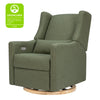 Kiwi Glider Recliner w/ Electronic Control and USB in Ivory Boucle w/Gold Base
