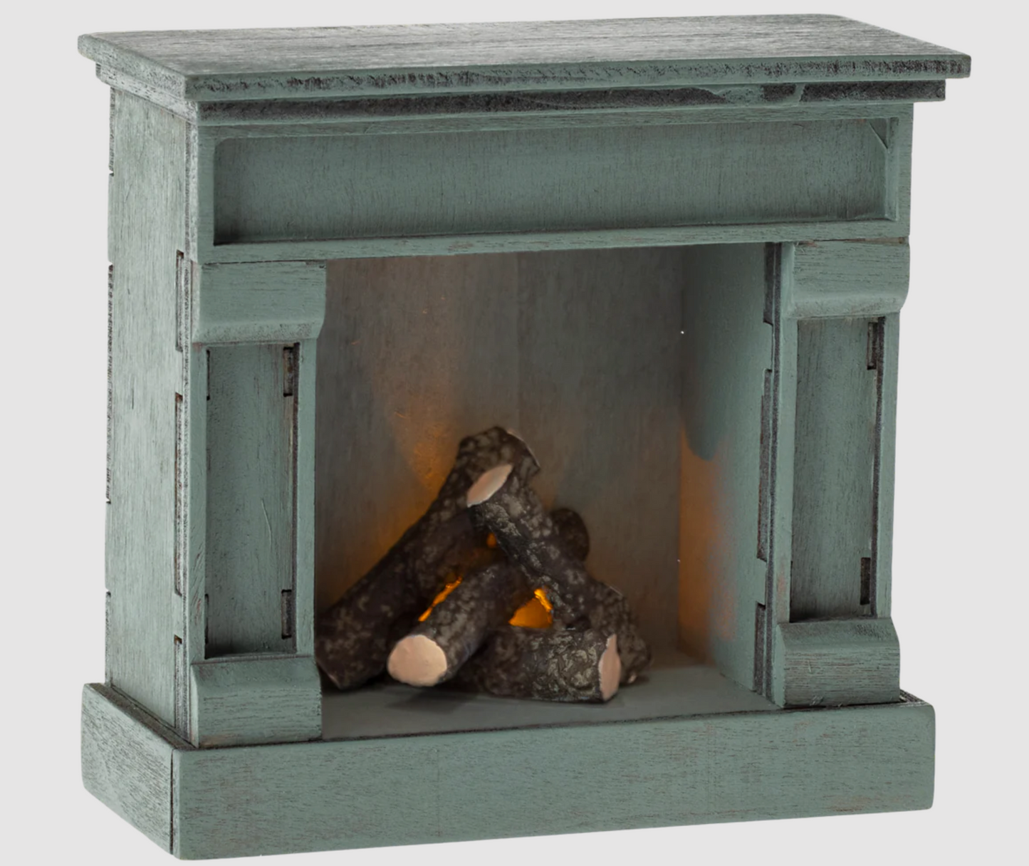 MAILEG FIREPLACE, MOUSE - BLUE