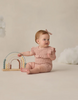 QUINCY MAE POINTELLE RUFFLE ROMPER - BLUSH