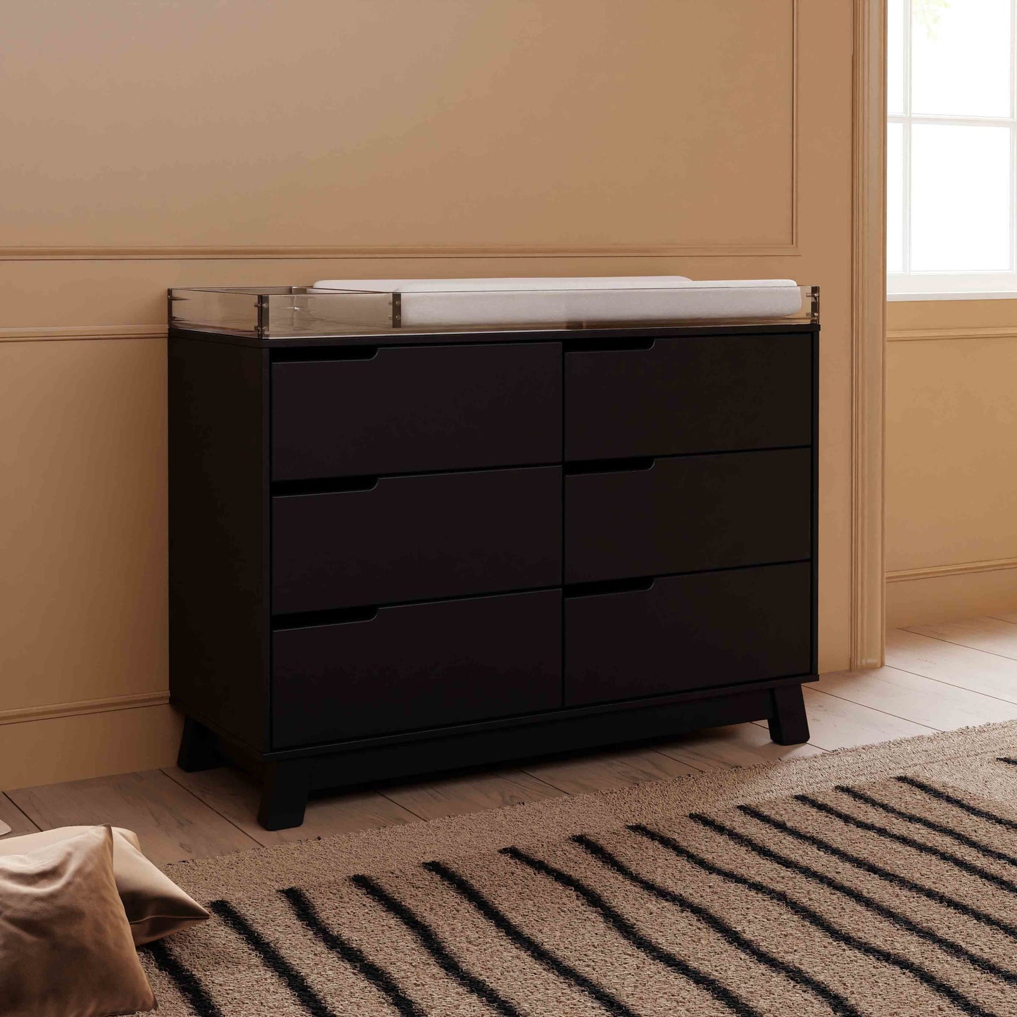 Hudson 6-Drawer Double Dresser, Assembled in Honey