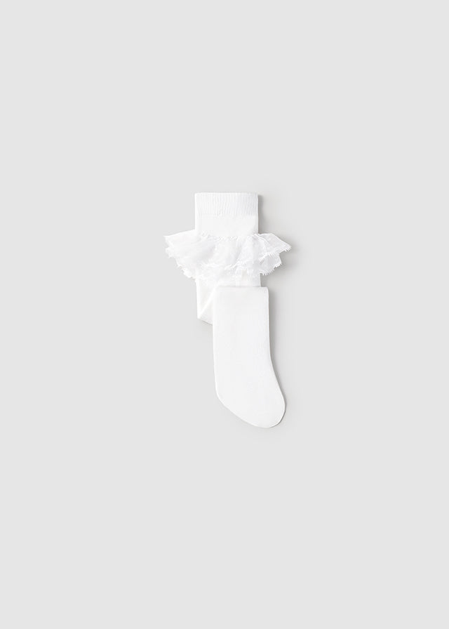 MAYORAL SOLID TIGHTS -WHITE