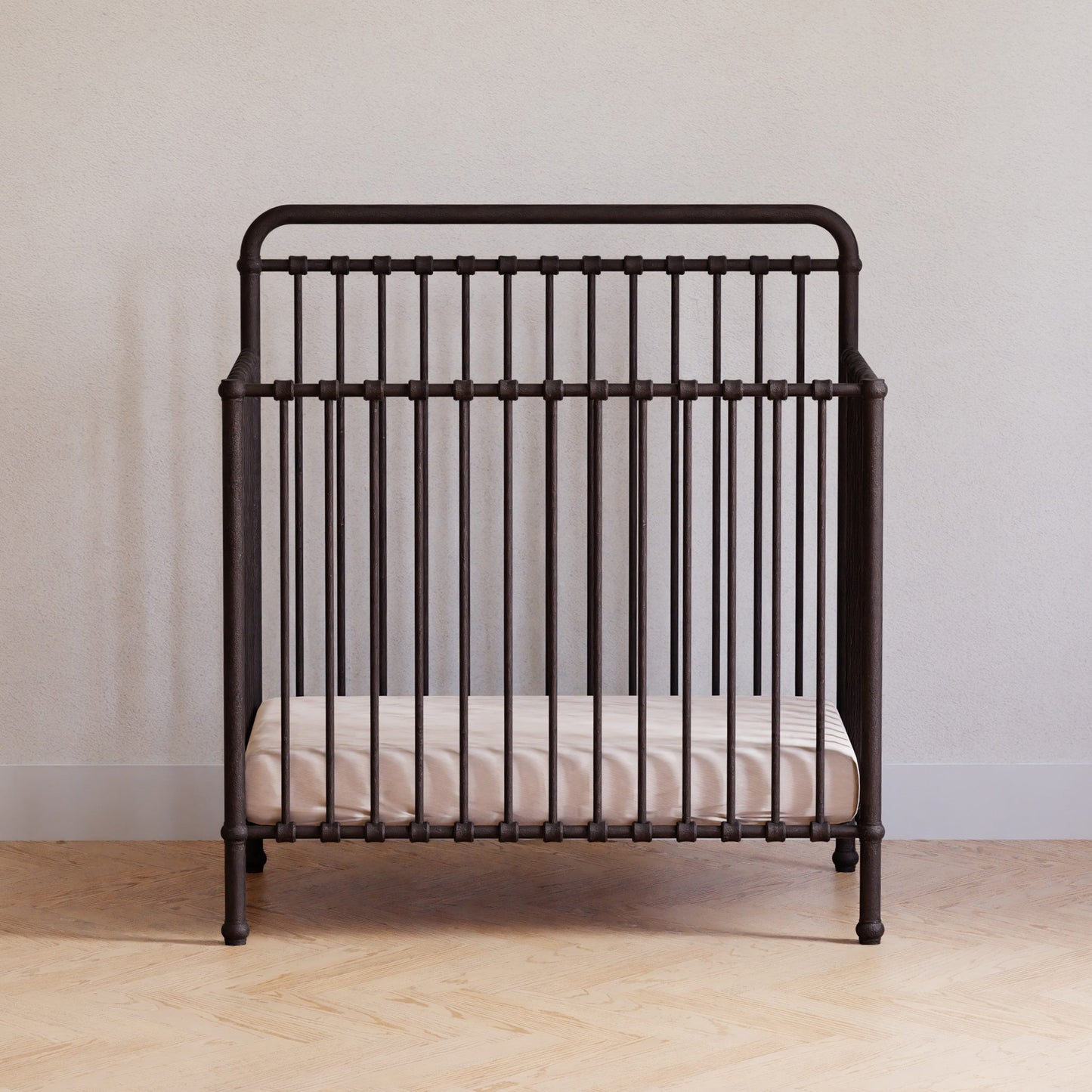 Winston 4-in-1 Convertible Mini Crib in Vintage Gold