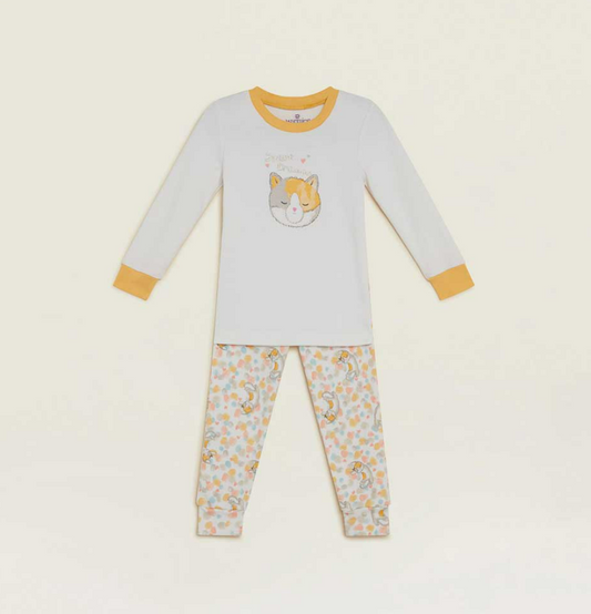 WARMIES CALICO CAT PJ SET