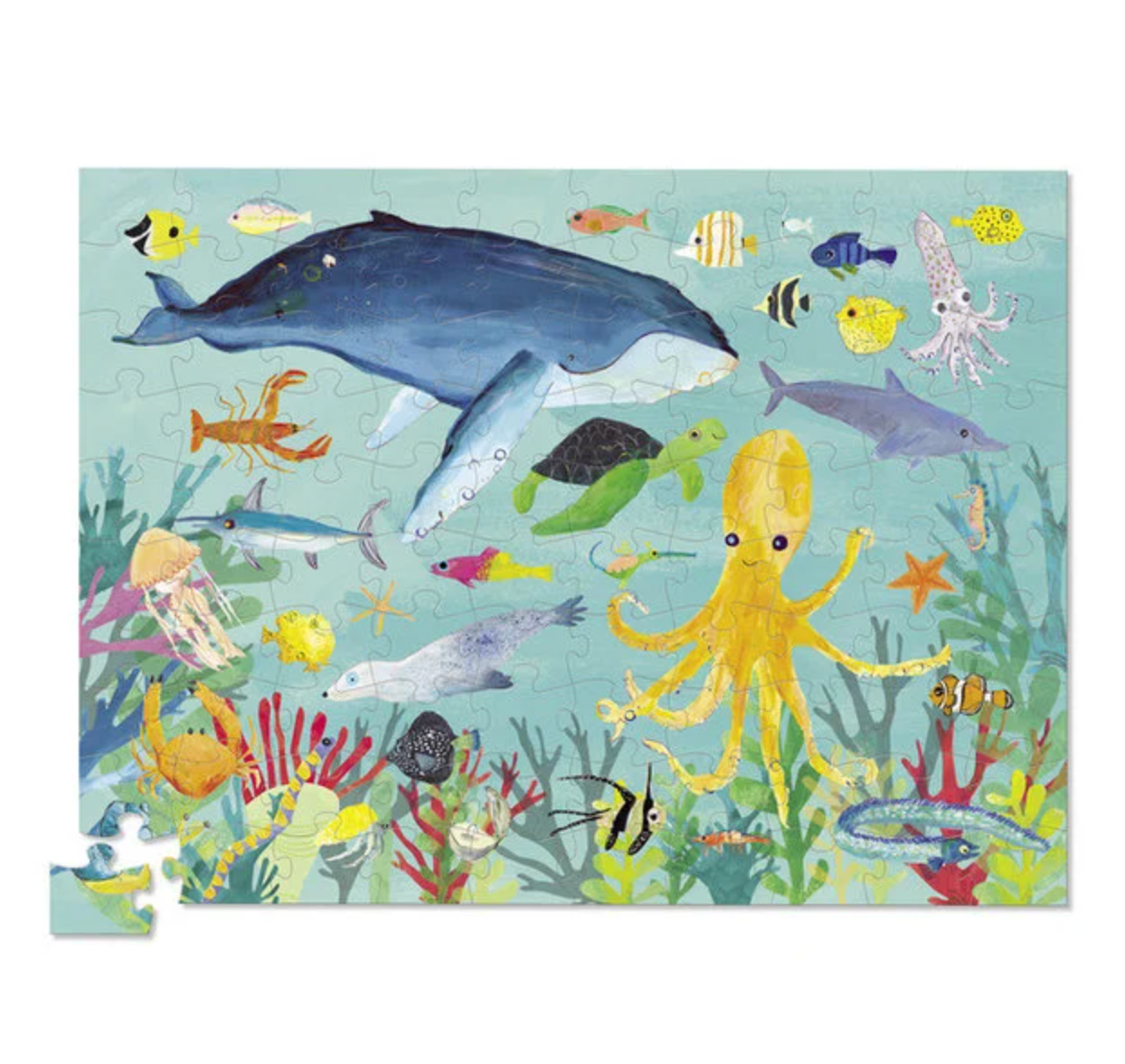 THIRTY SIX OCEAN ANIMALS PUZZLE 100 PC