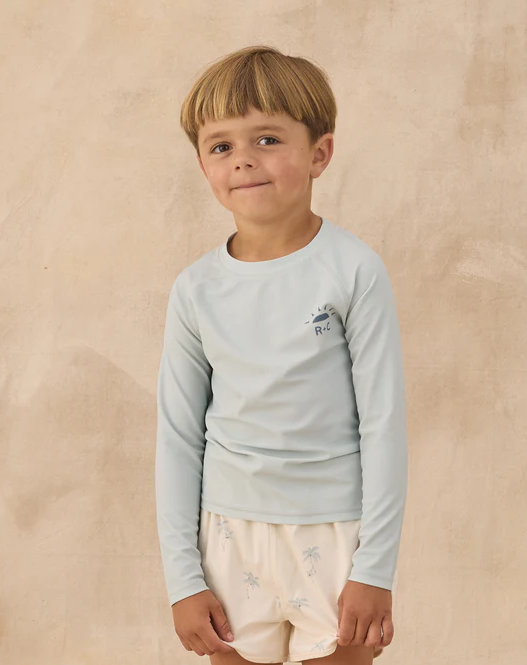 RYLEE AND CRU LONG SLEEVE RASHGUARD - SEAFOAM