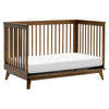 Scoot 3-in-1 Convertible Crib w/ToddlerBedConversion Kit in White/WashedNatural