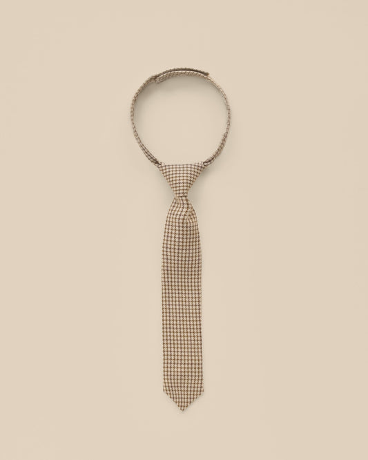 NORALEE SKINNY TIE GOLDEN HOUNDSTOOTH