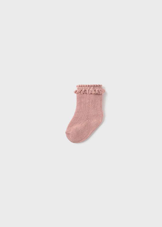 MAYORAL NEWBORN OPENWORK SOCKS - MELLOW