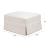 Crawford Gliding Ottoman in Tan Gingham
