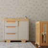 Yuzu 3-Drawer Changer Dresser in White/Natural