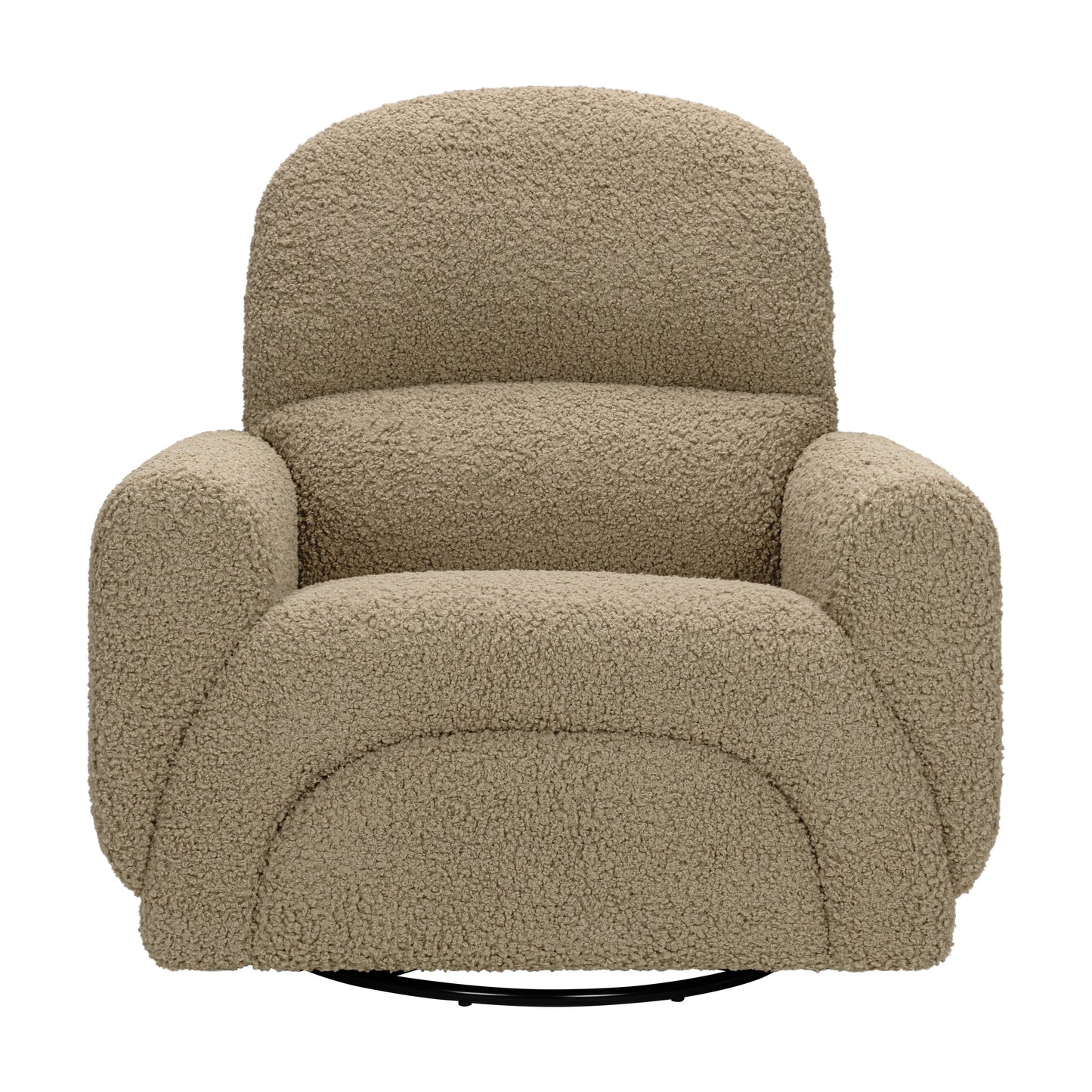 BABYLETTO RAINBOW RECLINER AND SWIVEL GLIDER IN TEDDY LOOP
