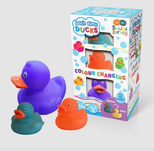 COLOUR CHANGING BATH DUCKS SET OF 3