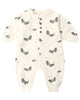 QUINCY MAE RELAXED FLEECE JUMPSUIT BABY BATS