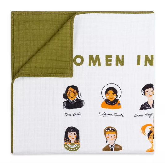 BABYLETTO MUSLIN QUILT - WOMEN IN HISTORY