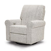 MONOGRAM BY NAMESAKE MONROE POWER RECLINER AND SWIVEL GLIDER IN BOUCLE Black White Boucle