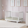 Hudson 3-in-1 Convertible Crib w/ToddlerBedConversionKit in White/Washed Natural