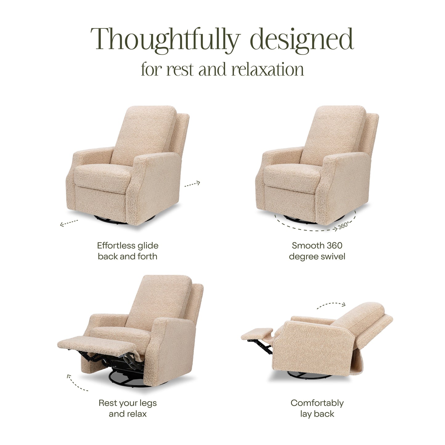 NAMESAKE CREWE RECLINER AND SWIVEL GLIDER