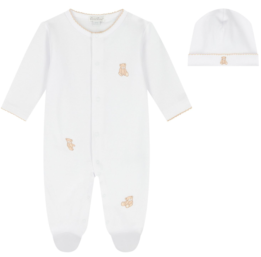 TEDDY BEARS FOOTIE W/ HAT SET