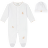 TEDDY BEARS FOOTIE W/ HAT SET