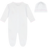 TEDDY BEARS FOOTIE W/ HAT SET PINK