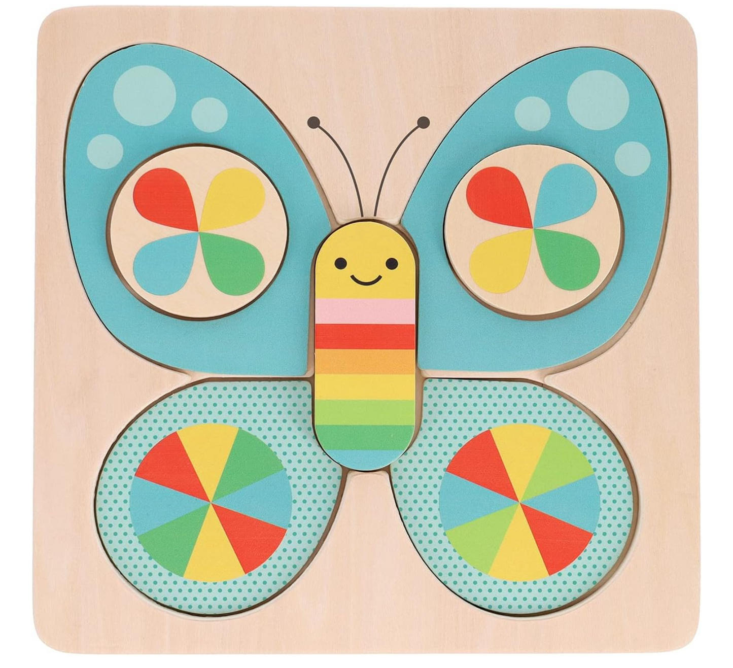 LITTLE BUTTERFLY CHUNKY WOOD PUZZLE