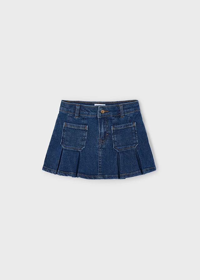 MAYORAL DENIM PLEATED SKIRT