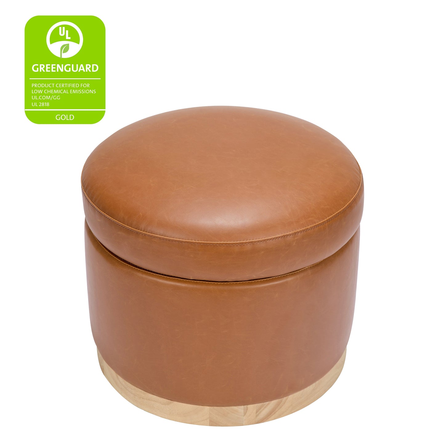 BABYLETTO NAKA STORAGE OTTOMAN IN VEGAN LEATHER