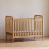 Liberty 3-in-1 Convertible Spindle Crib w/Toddler Bed Conversion Kit in Dusty Rose