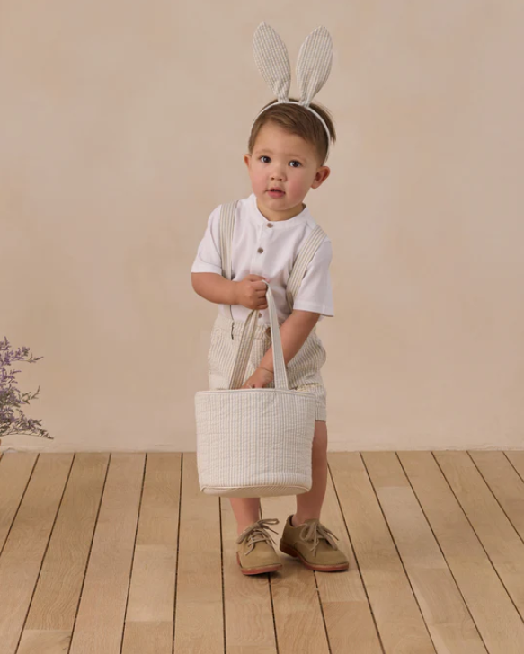 NORALEE EASTER BASKET SKY STRIPE SEERSUCKER