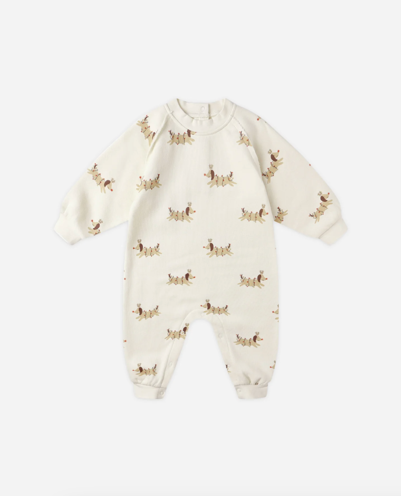 RYLEE + CRU RAGLAN JUMPSUIT CHRISTMAS DOGS