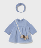MAYORAL DRESS WITH HEADBAND AND PURSE DREAM BLUE