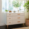 BABYLETTO LOLLY 6-DRAWER DOUBLE DRESSER