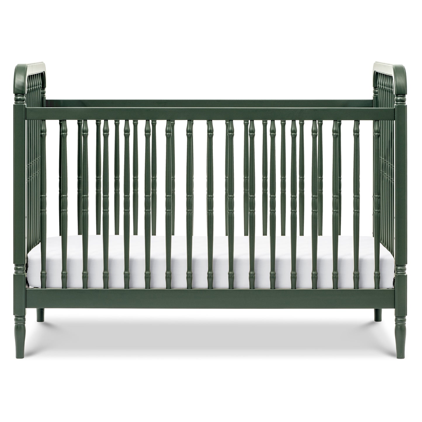 Liberty 3-in-1 Convertible Spindle Crib w/Toddler Bed Conversion Kit in Dusty Rose