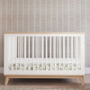 Scoot 3-in-1 Convertible Crib w/ToddlerBedConversion Kit in White/WashedNatural