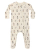 QUINCY MAE BAMBOO ZIP FOOTIE COSTUME KITTENS