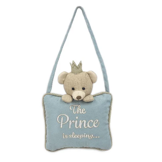 MON AMI THE PRINCE IS SLEEPING DOOR HANGER