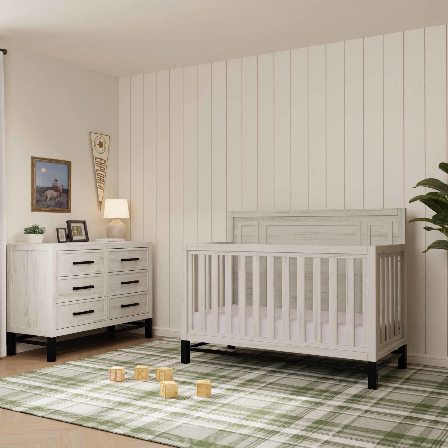 NEWBERN 4-IN 1 CRIB DRIFTWOOD