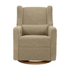Kiwi Glider Recliner w/ Electronic Control and USB in Ivory Boucle w/Gold Base