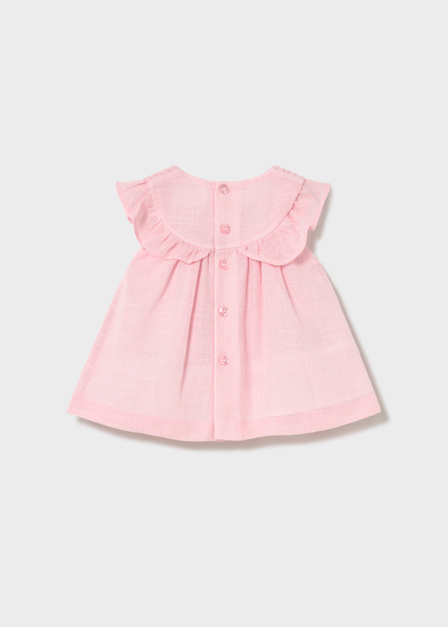 MAYORAL GIRL SMOCKED DRES - PINK
