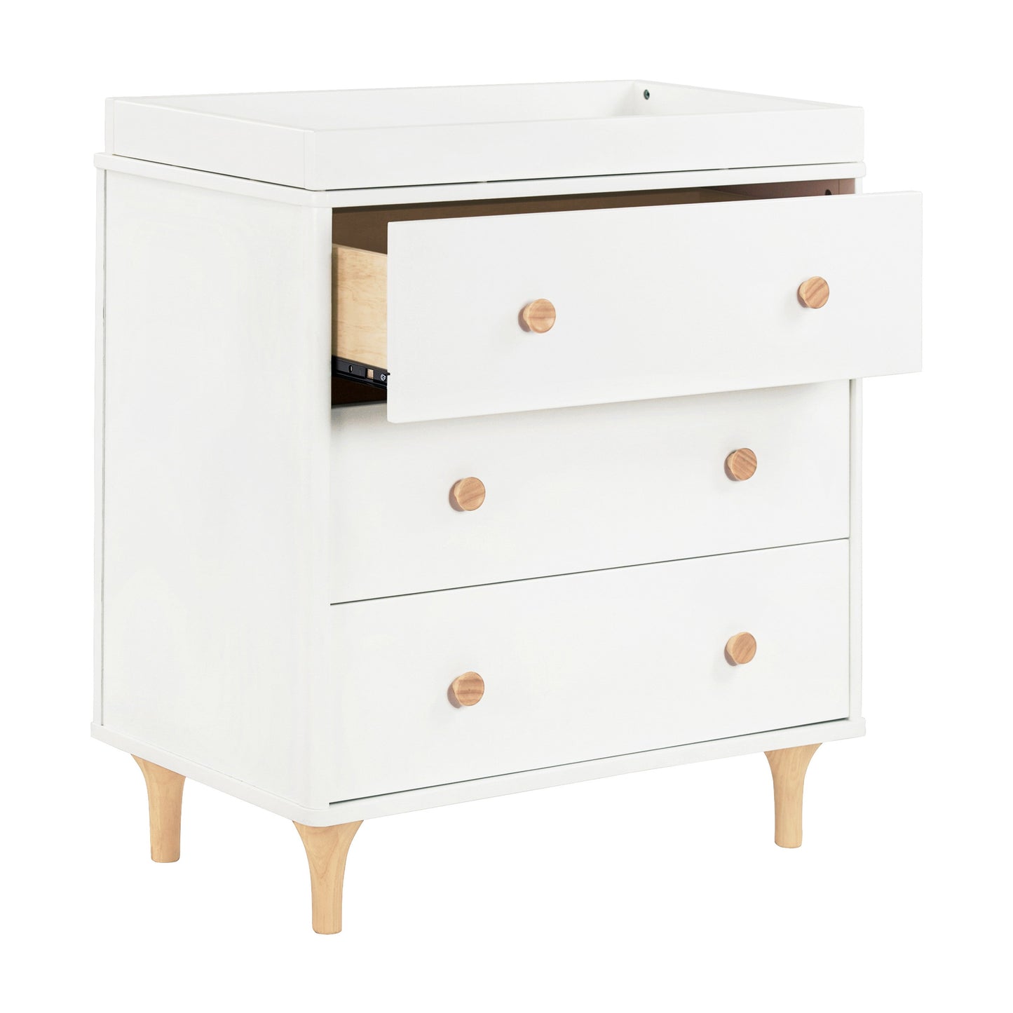 BABYLETTO LOLLY 3-DRAWER CHANGER DRESSER WITH REMOVABLE CHANGING TRAY