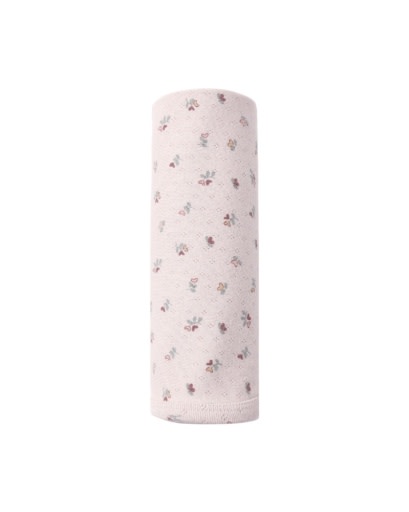 QUINCY MAE POINTELLE BABY BLANKET HEART DITSY