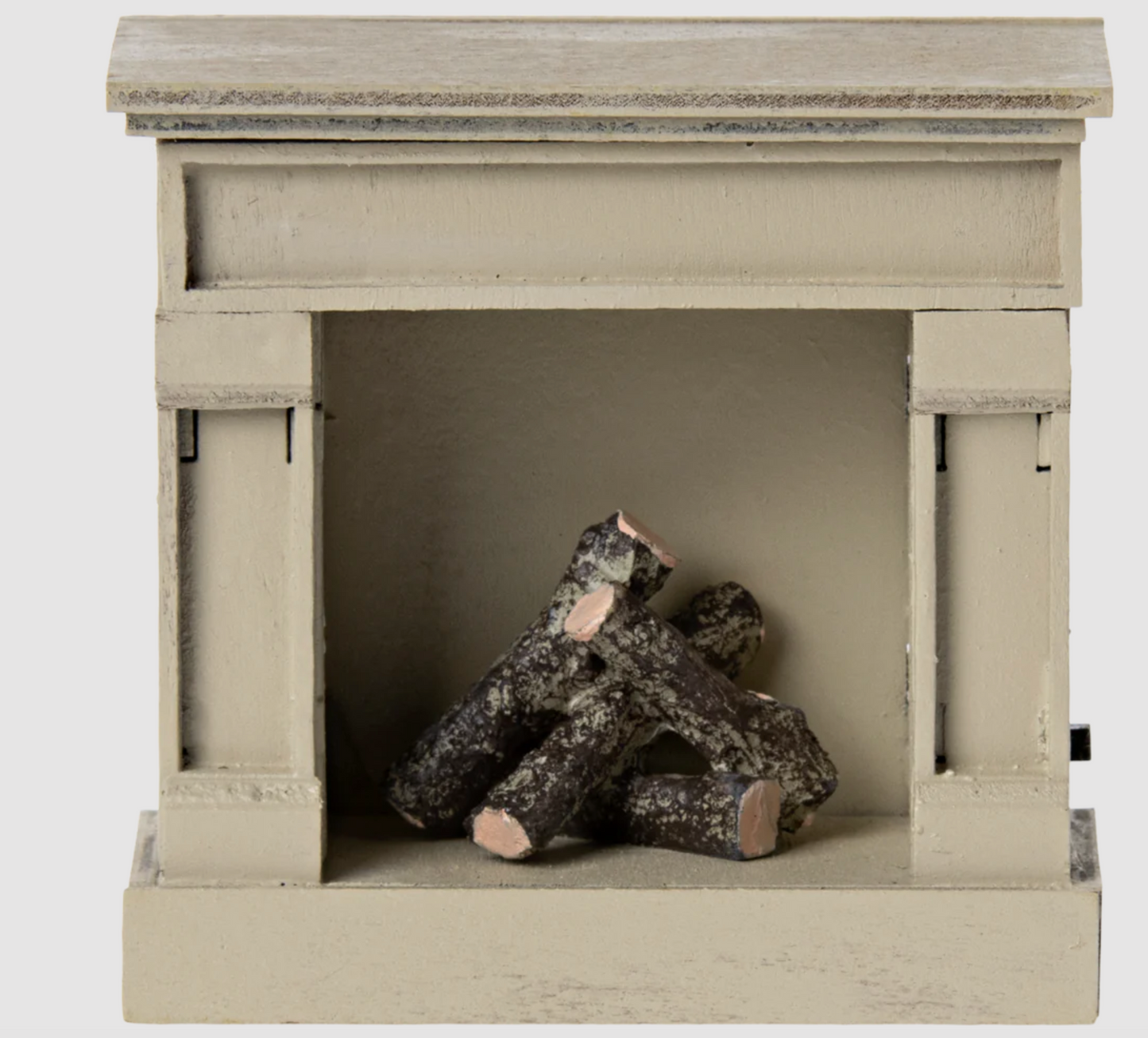 MAILEG FIREPLACE, MOUSE - OFF WHITE