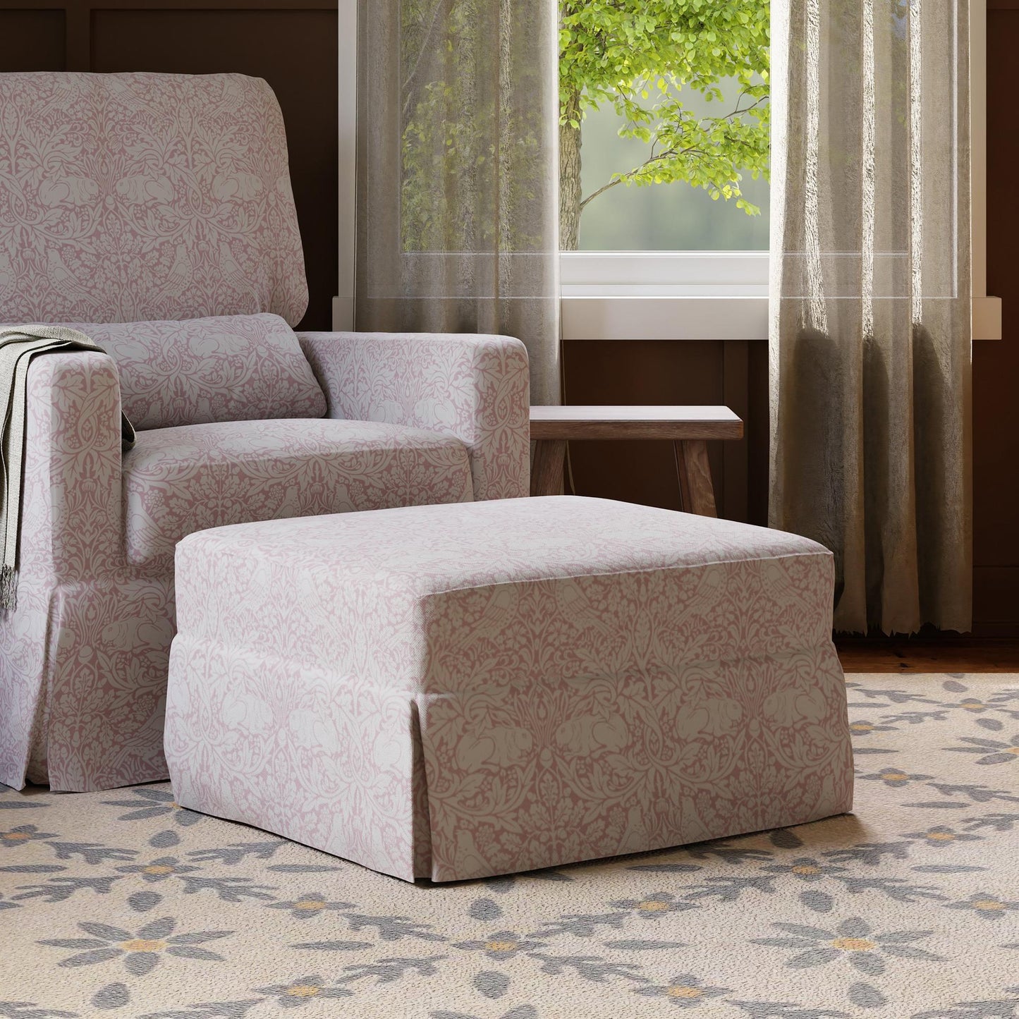 MORRIS & CO. X NAMESAKE CRAWFORD GLIDING OTTOMAN
