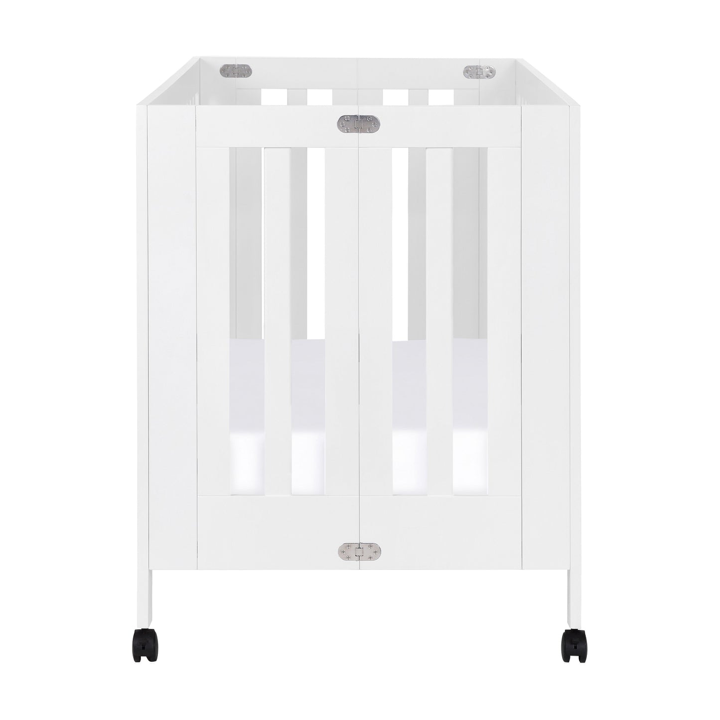 Maki Full-Size Folding Crib w/ Toddler Bed Conversion Kit in Honey