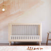 Lolly 3-in-1 Convertible Crib w/Toddler Bed Conversion in Crimson/Natural
