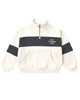 RYLEE + CRU PANEL STRIPE HALF ZIP OUTDOOR CLUB