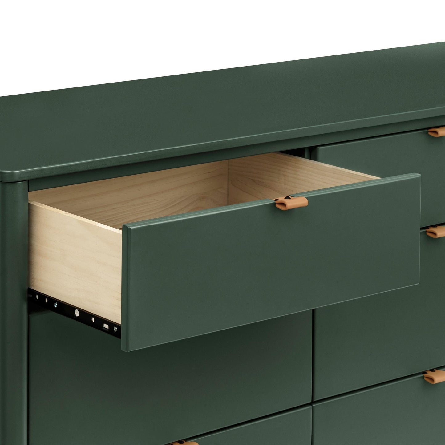 Bondi 6-Drawer Assembled Dresser in Forest Green