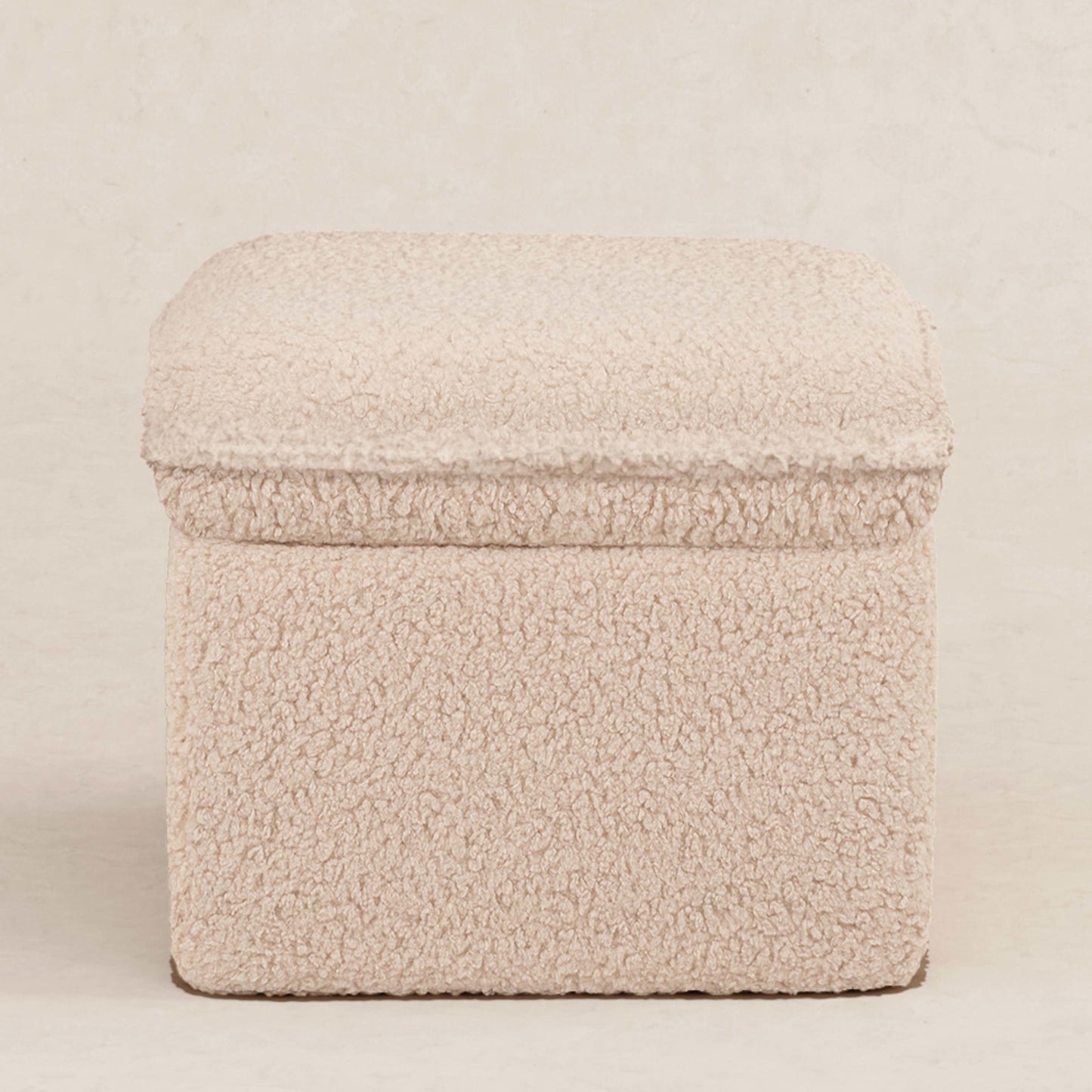 BABYLETTO CALI STORAGE OTTOMAN IN SHEARLING
