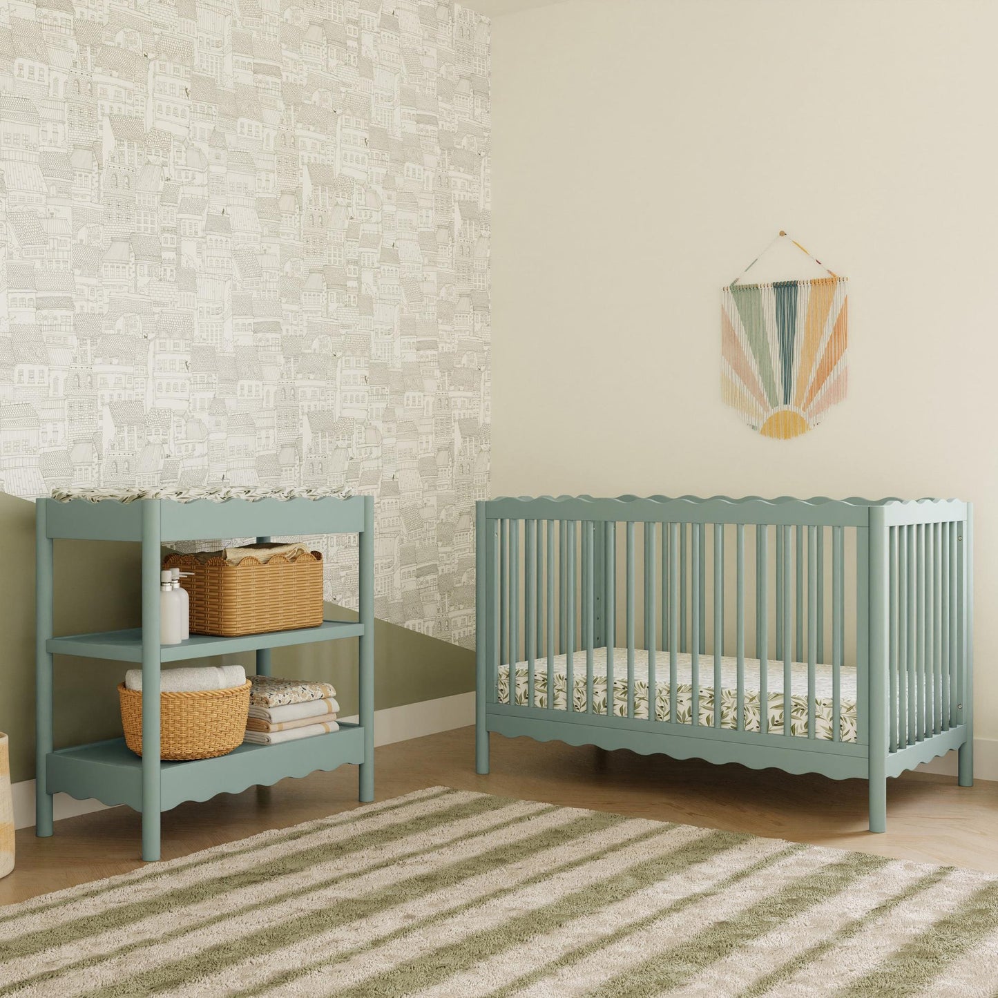 BABYLETTO SWELL 4-IN-1 CONVERTIBLE CRIB WITH TODDLER BED CONVERSION KIT